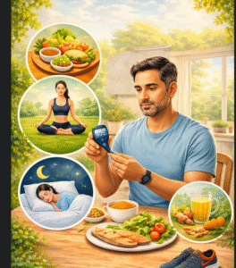 য়াবেটিস নিয়ন্ত্রণের জন্য স্বাস্থ্যকর জীবনধারা