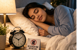 ঘুমের আগে শান্ত পরিবেশ
