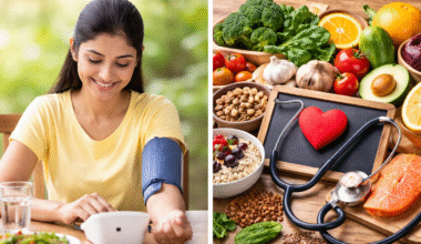 ফল, সবজি, মাছ ও স্বাস্থ্যকর খাবারসহ হার্ট ভালো রাখার একটি পুষ্টিকর খাদ্যাভ্যাসের চিত্র